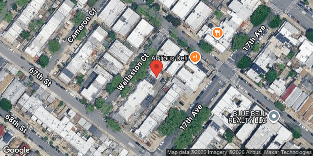 Aerial map of 6613 WALLASTON COURT, Brooklyn