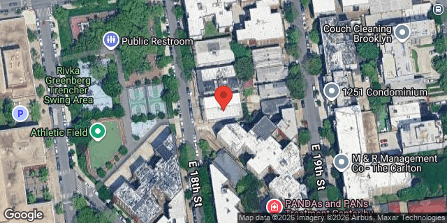 Aerial map of 1257 EAST 18 STREET, Brooklyn