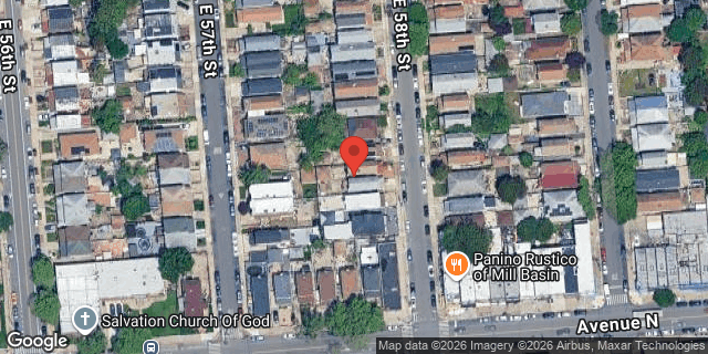 Aerial map of 1410 EAST 58 STREET, Brooklyn