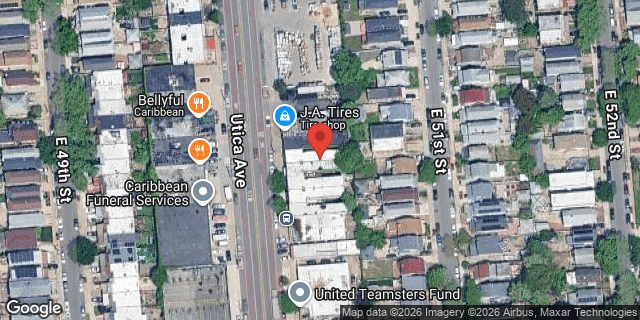 Aerial map of 2117 UTICA AVENUE, Brooklyn