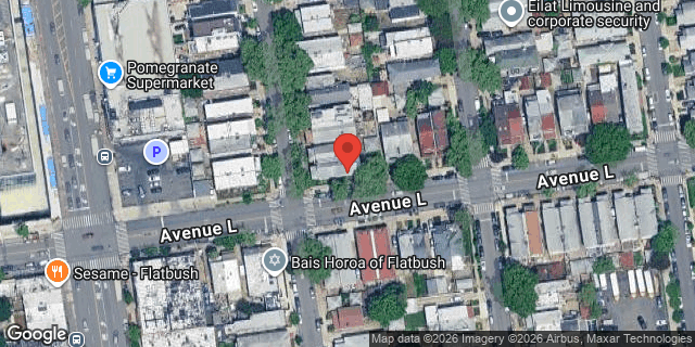 Aerial map of 1195 EAST 12 STREET, Brooklyn