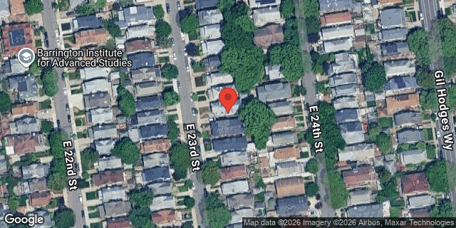Aerial map of 1239 EAST 23 STREET, Brooklyn