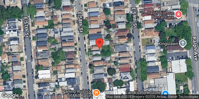 Aerial map of 1401 EAST 58 STREET, Brooklyn