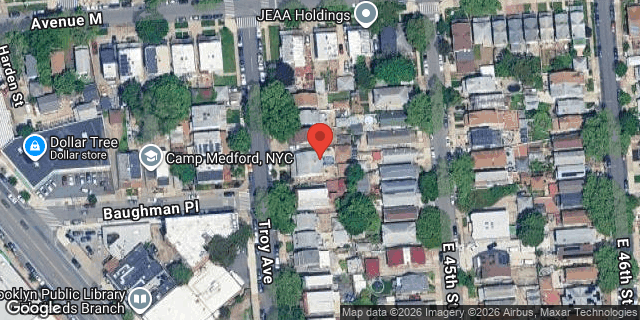 Aerial map of 2193 TROY AVENUE, Brooklyn