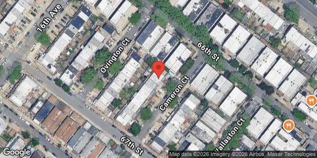 Aerial map of 6616 CAMERON COURT, Brooklyn