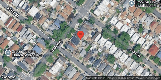 Aerial map of 8113 10 AVENUE, Brooklyn