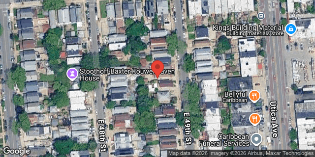 Aerial map of 1646 EAST 49 STREET, Brooklyn