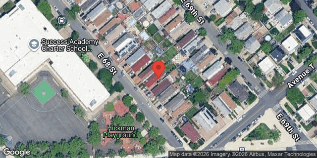 Aerial map of 1473 EAST 68 STREET, Brooklyn