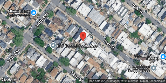 Aerial map of 1426 71 STREET, Brooklyn