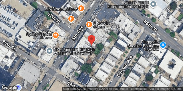 Aerial map of 8627 5 AVENUE, Brooklyn