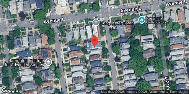 Aerial map of 1212 EAST 23 STREET, Brooklyn