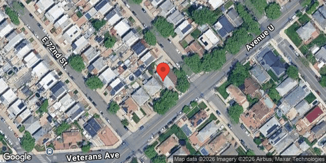 Aerial map of 7219 AVENUE U, Brooklyn