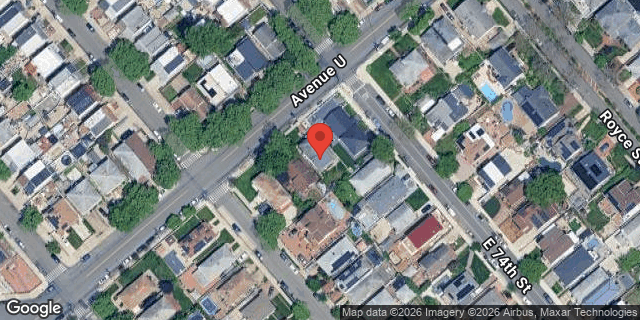 Aerial map of 7316 AVENUE U, Brooklyn