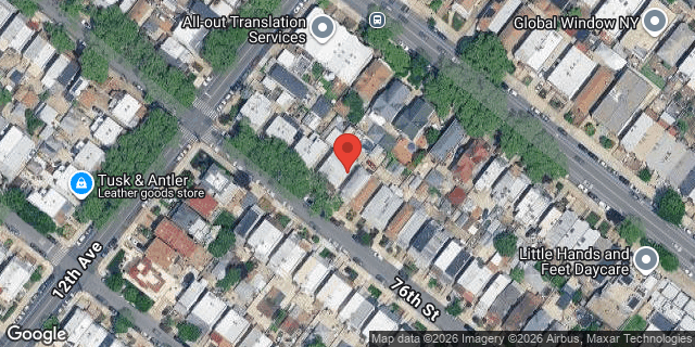 Aerial map of 1221 76 STREET, Brooklyn
