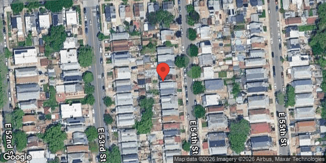 Aerial map of 1506 EAST 54 STREET, Brooklyn