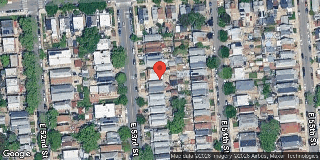 Aerial map of 1541 EAST 53 STREET, Brooklyn