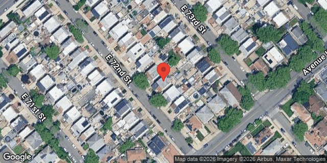 Aerial map of 2059 EAST 72 STREET, Brooklyn