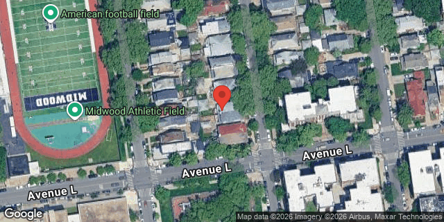 Aerial map of 1208 EAST 18 STREET, Brooklyn