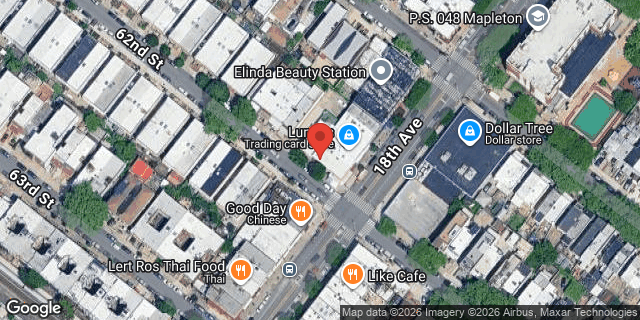 Aerial map of 6124 18 AVENUE, Brooklyn