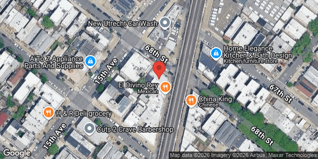 Aerial map of 6802 NEW UTRECHT AVENUE, Brooklyn