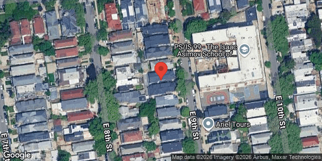 Aerial map of 1130 EAST 9 STREET, Brooklyn