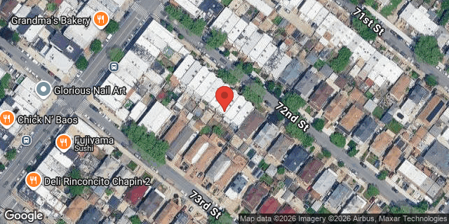Aerial map of 1328 72 STREET, Brooklyn