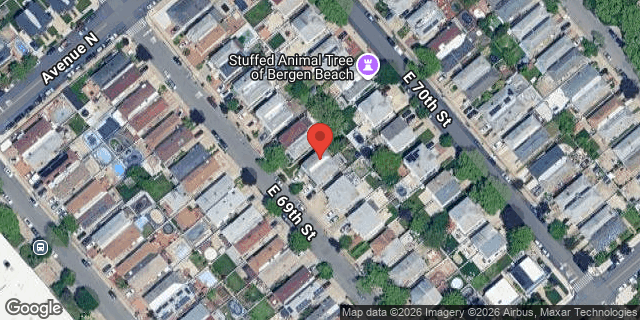 Aerial map of 1437 EAST 69 STREET, Brooklyn