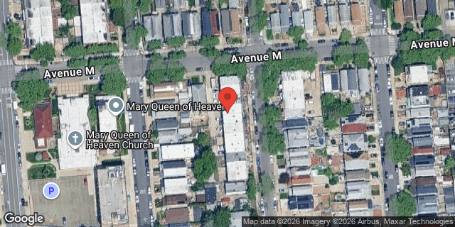 Aerial map of 1348 EAST 58 STREET, Brooklyn