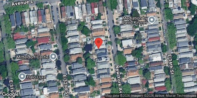Aerial map of 2084 NEW YORK AVENUE, Brooklyn