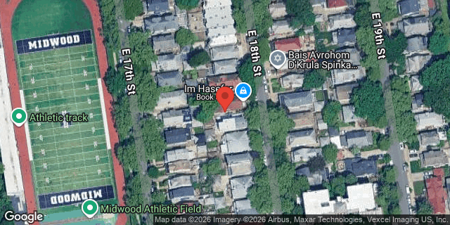 Aerial map of 1188 EAST 18 STREET, Brooklyn