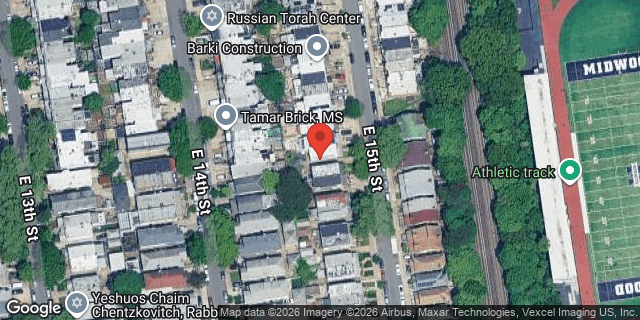 Aerial map of 1148 EAST 15 STREET, Brooklyn