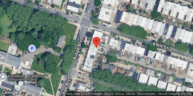Aerial map of 8909 RIDGE BOULEVARD, Brooklyn