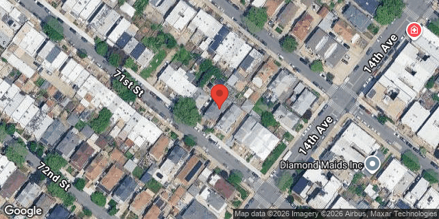 Aerial map of 1365 71 STREET, Brooklyn