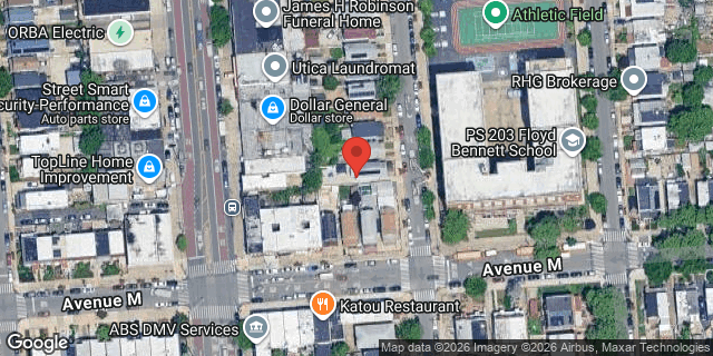 Aerial map of 1586 EAST 51 STREET, Brooklyn