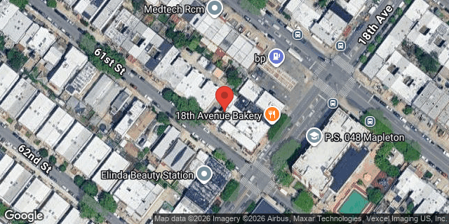 Aerial map of 1771 61 STREET, Brooklyn