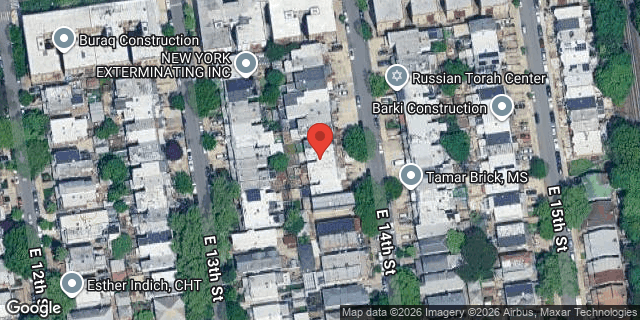 Aerial map of 1132 EAST 14 STREET, Brooklyn