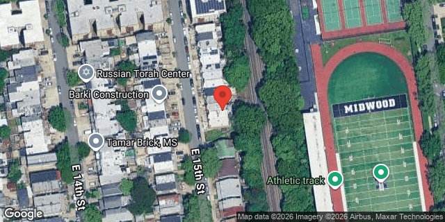Aerial map of 1133 EAST 15 STREET, Brooklyn