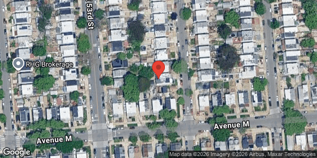 Aerial map of 1464 EAST 54 STREET, Brooklyn