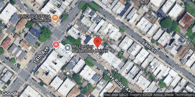 Aerial map of 1419 BAY RIDGE AVENUE, Brooklyn