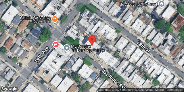 Aerial map of 1417 BAY RIDGE AVENUE, Brooklyn