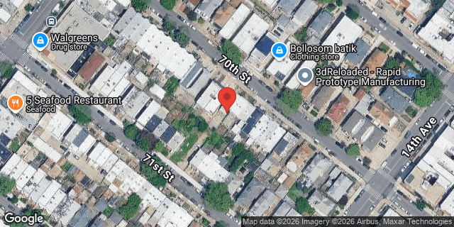 Aerial map of 1350 70 STREET, Brooklyn