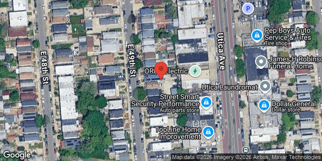 Aerial map of 1581 EAST 49 STREET, Brooklyn