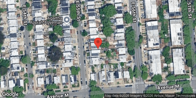 Aerial map of 1413 EAST 55 STREET, Brooklyn