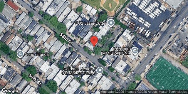 Aerial map of 18 DAHL COURT, Brooklyn