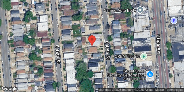 Aerial map of 1570 EAST 49 STREET, Brooklyn