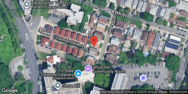 Aerial map of 8916 SHORE COURT, Brooklyn
