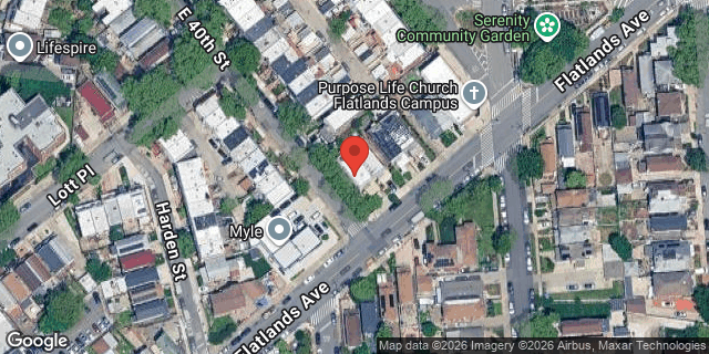 Aerial map of 4001 FLATLANDS AVENUE, Brooklyn