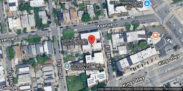 Aerial map of 3720 AVENUE L, Brooklyn