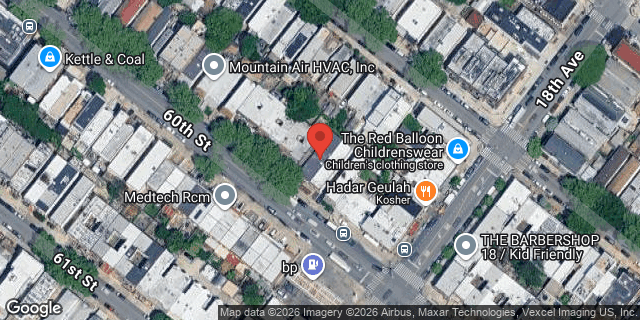 Aerial map of 1763 60 STREET, Brooklyn