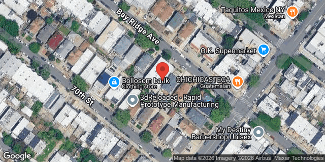 Aerial map of 1362 BAY RIDGE AVENUE, Brooklyn